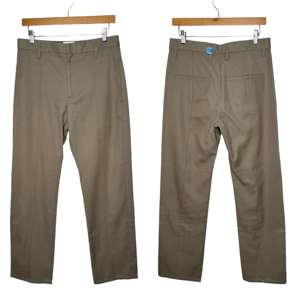 Deveaux New York | Beige Pintucked Trousers 30